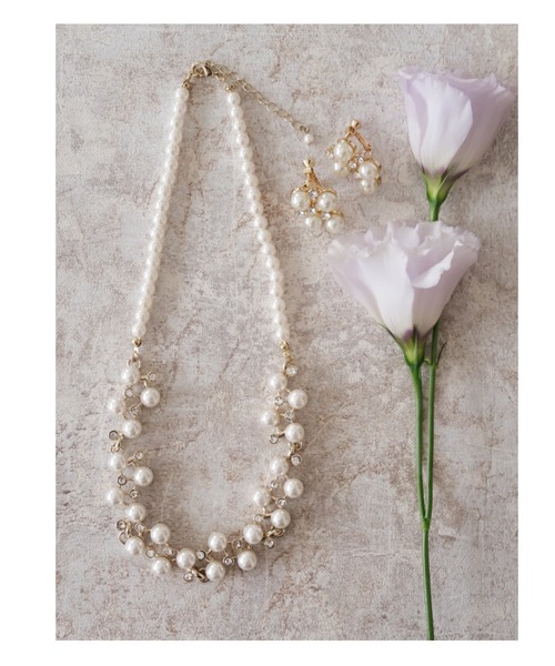 Cupid Heart（キューピッドハート）の「【Cupid Heart】結婚式アクセサリー　ジャスマンネックレス（ネックレス・レディース・シルバー/ゴールド・MEDIUM）」の10枚目の写真