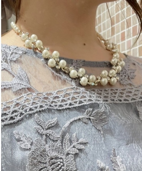 Cupid Heart（キューピッドハート）の「【Cupid Heart】結婚式アクセサリー　ジャスマンネックレス（ネックレス・レディース・シルバー/ゴールド・MEDIUM）」の11枚目の写真