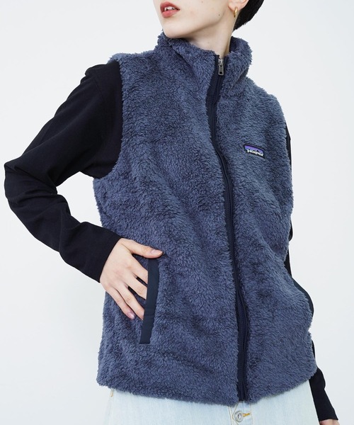 patagonia(パタゴニア)の「Patagonia(パタゴニア) ロス・ガトス フリースベスト(ベスト・レディース・ホワイト/ピンク/ダークブルー・S/M/L/XL/XS)」の2枚目の写真