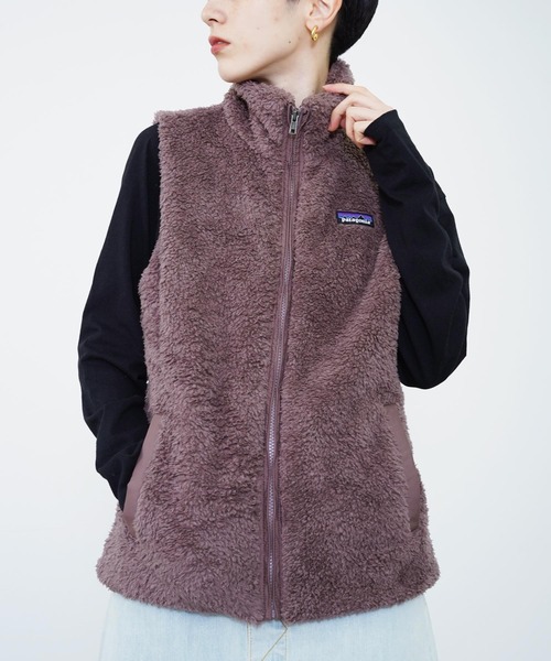 patagonia(パタゴニア)の「Patagonia(パタゴニア) ロス・ガトス フリースベスト(ベスト・レディース・ホワイト/ピンク/ダークブルー・S/M/L/XL/XS)」の3枚目の写真