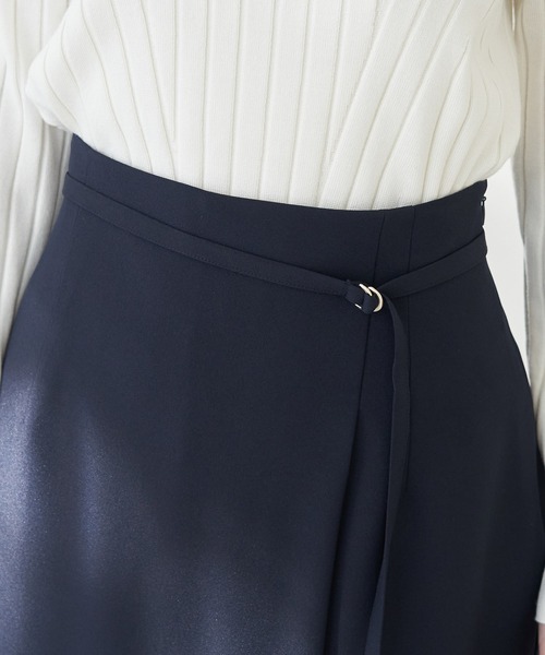 ROPE' PICNIC(ロペピクニック)の「ラップ風スカート(スカート・レディース・グレー系その他/グリーン/ネイビー/ラベンダー・36/38/40)」の5枚目の写真