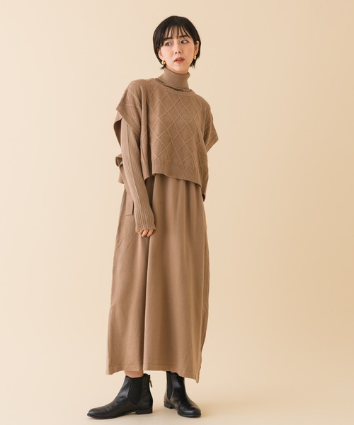セール Katharine Ross ケーブルベスト ニットワンピースセット Web限定 ワンピース Katharine Ross キャサリンロス のファッション通販 Zozotown