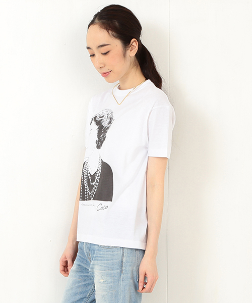 Ray BEAMS（レイビームス）の「Maison Seine / Coco T（Tシャツ/カットソー・レディース・ホワイト・ONE SIZE）」の3枚目の写真