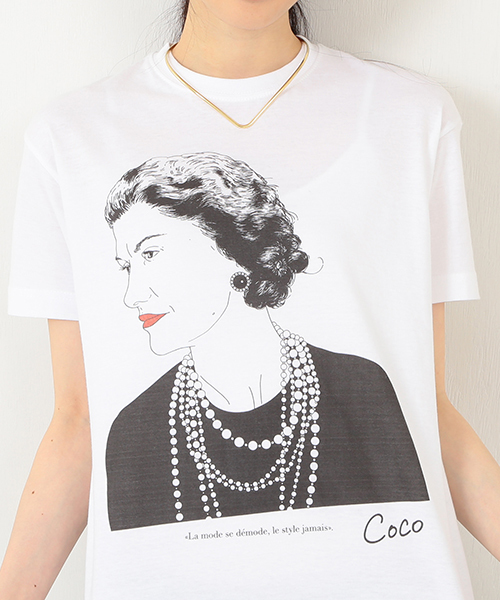 Ray BEAMS（レイビームス）の「Maison Seine / Coco T（Tシャツ/カットソー・レディース・ホワイト・ONE SIZE）」の5枚目の写真