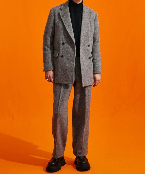 モヘアシャギー ワイドトラウザーズ（スラックス）｜UNITED TOKYO