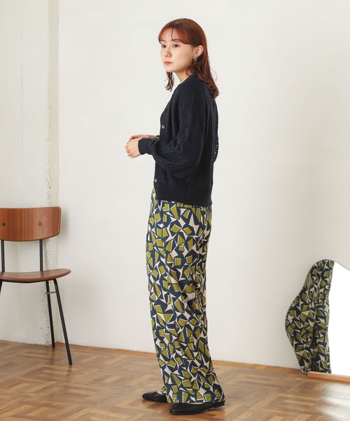 SENSE OF PLACE by URBAN RESEARCH（センスオブプレイスバイアーバンリサーチ）の「スカシアミショートカーディガン（カーディガン/ボレロ・レディース・ネイビー/グリーン/ライトベージュ・ONE）」の8枚目の写真