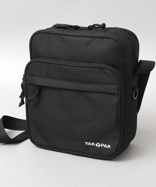 YAKPAK（ヤックパック）の「YAKPAK / ヤックパック / 撥水 600Dポリエステル / 縦型 ボックス ショルダーバッグ / white labela / ホワイトレーベル / BOX SHOULDER（ショルダーバッグ・メンズ・ブラック・FREE）」の5枚目の写真