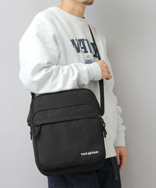 YAKPAK（ヤックパック）の「YAKPAK / ヤックパック / 撥水 600Dポリエステル / 縦型 ボックス ショルダーバッグ / white labela / ホワイトレーベル / BOX SHOULDER（ショルダーバッグ・メンズ・ブラック・FREE）」の20枚目の写真