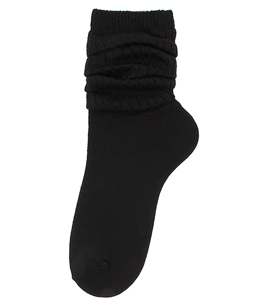 WEGO（ウィゴー）の「WEGO/クシュクシュソックス（ソックス/靴下・レディース・ホワイト/ブラック/ライトグレー/ネイビー・FREE）」の2枚目の写真