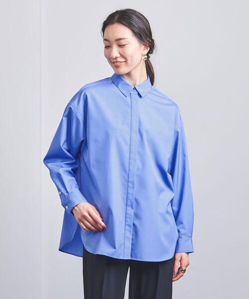 UNITED ARROWS(ユナイテッドアローズ)の「<UNITED ARROWS>C ビッグ シャツ W(シャツ/ブラウス・レディース・ライトブルー/オフホワイト/ピンク・38/36)」の7枚目の写真