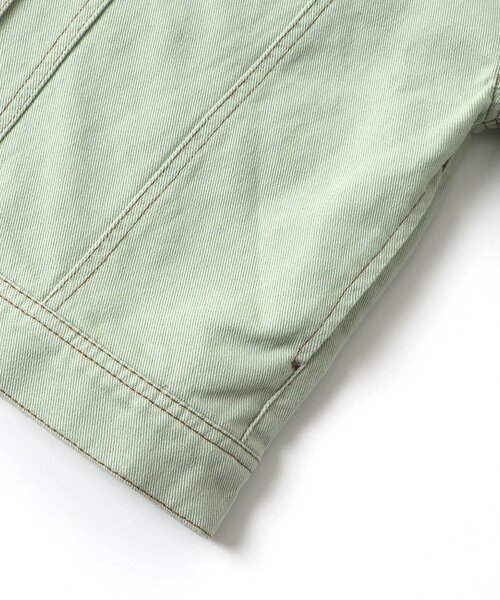 algy（アルジー）の「/ゆるカラーGジャン（デニムジャケット・キッズ・ミント/アイボリー/ピンク・XX-SMALL/X-SMALL/MEDIUM/SMALL）」の13枚目の写真