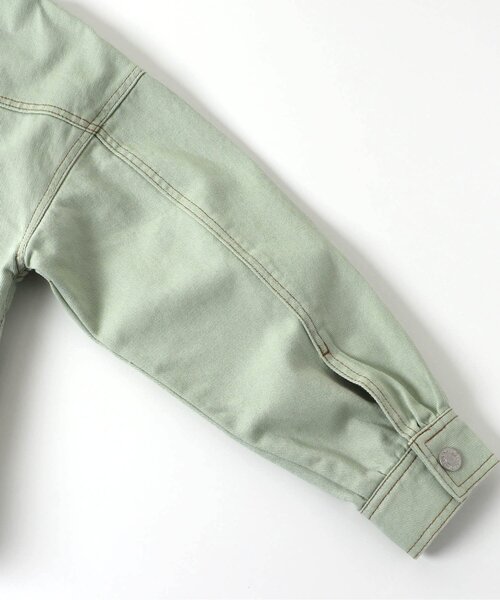 algy（アルジー）の「/ゆるカラーGジャン（デニムジャケット・キッズ・ミント/アイボリー/ピンク・XX-SMALL/X-SMALL/MEDIUM/SMALL）」の19枚目の写真