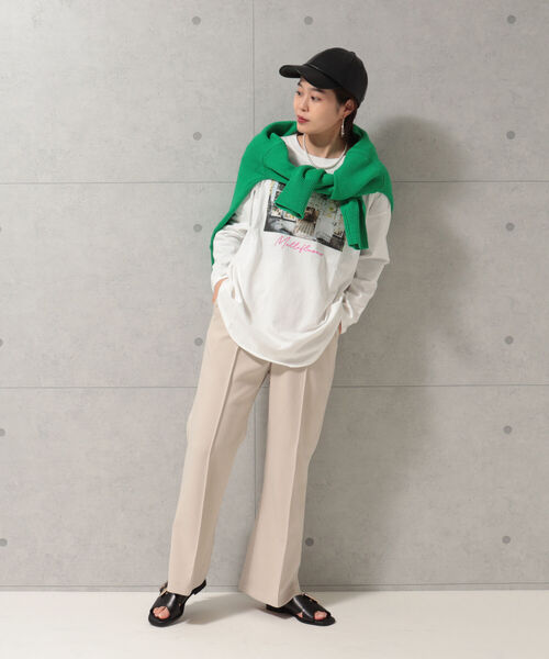 fredy emue(フレディエミュ)の「フェイクレザーCAP(キャップ・レディース・ブラック/ベージュ・FREE)」の12枚目の写真