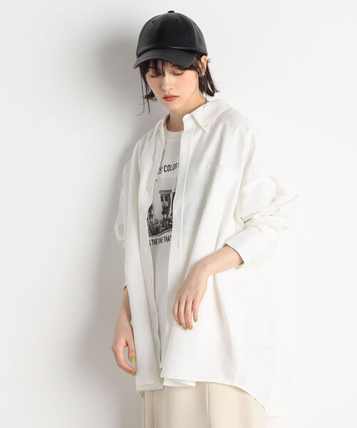 fredy emue(フレディエミュ)の「フェイクレザーCAP(キャップ・レディース・ブラック/ベージュ・FREE)」の17枚目の写真