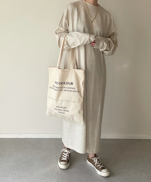 y/m by misato（イムバイミサト）の「2WAYワンピース（ワンピース・レディース・ホワイト/ライトベージュ/チャコールグレー・FREE）」の3枚目の写真