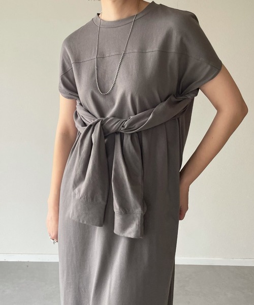 y/m by misato（イムバイミサト）の「2WAYワンピース（ワンピース・レディース・ホワイト/ライトベージュ/チャコールグレー・FREE）」の12枚目の写真