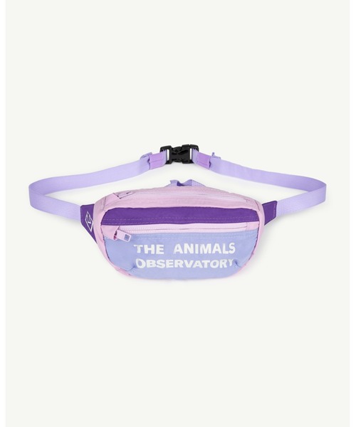 The animals observatory（ジ・アニマルズ・オブザーバトリー）の「The animals observatory / ナイロン ウエストバッグ（ボディバッグ/ウエストポーチ・キッズ・エンジ/パープル/オレンジ・ONE）」の7枚目の写真