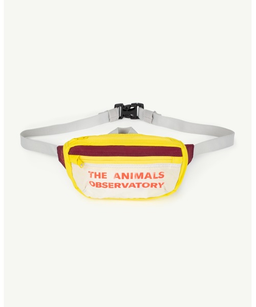 The animals observatory（ジ・アニマルズ・オブザーバトリー）の「The animals observatory / ナイロン ウエストバッグ（ボディバッグ/ウエストポーチ・キッズ・エンジ/パープル/オレンジ・ONE）」の9枚目の写真