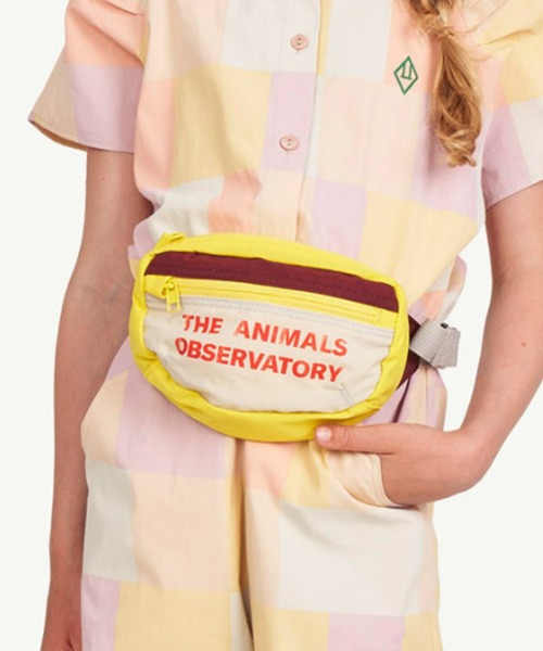The animals observatory（ジ・アニマルズ・オブザーバトリー）の「The animals observatory / ナイロン ウエストバッグ（ボディバッグ/ウエストポーチ・キッズ・エンジ/パープル/オレンジ・ONE）」の15枚目の写真