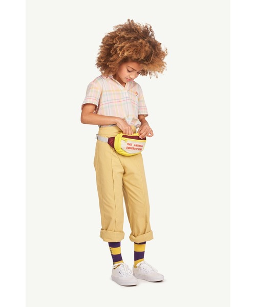 The animals observatory（ジ・アニマルズ・オブザーバトリー）の「The animals observatory / ナイロン ウエストバッグ（ボディバッグ/ウエストポーチ・キッズ・エンジ/パープル/オレンジ・ONE）」の19枚目の写真