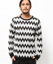 WEGO | WEGO/ZIGZAGボーダーニット(ニット/セーター)