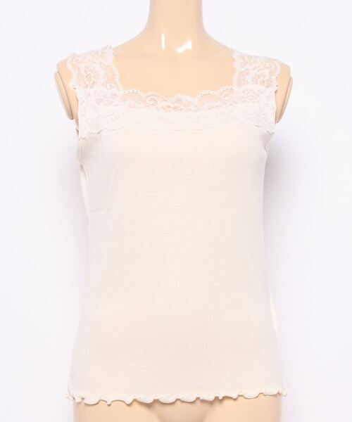 sango（sango）の「2WAYレースタンクトップ（タンクトップ・レディース・アイボリー/グレイッシュベージュ・FREE）」の13枚目の写真