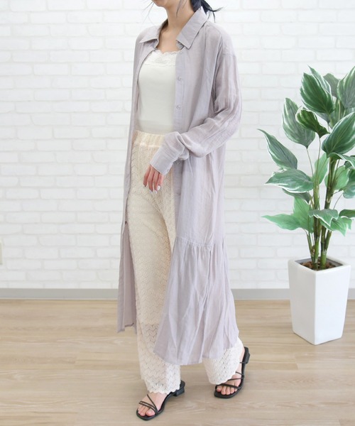 sango（sango）の「2WAYレースタンクトップ（タンクトップ・レディース・アイボリー/グレイッシュベージュ・FREE）」の17枚目の写真