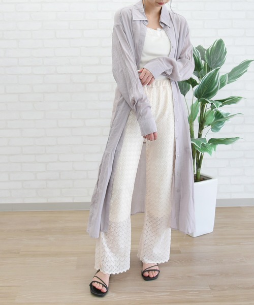 sango（sango）の「2WAYレースタンクトップ（タンクトップ・レディース・アイボリー/グレイッシュベージュ・FREE）」の19枚目の写真