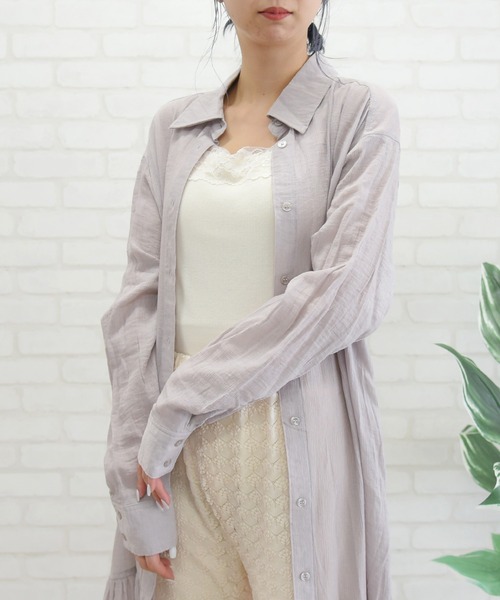 sango（sango）の「2WAYレースタンクトップ（タンクトップ・レディース・アイボリー/グレイッシュベージュ・FREE）」の15枚目の写真