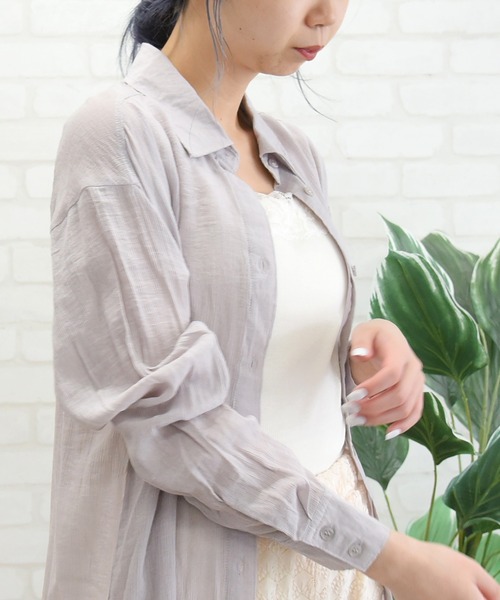 sango（sango）の「2WAYレースタンクトップ（タンクトップ・レディース・アイボリー/グレイッシュベージュ・FREE）」の16枚目の写真