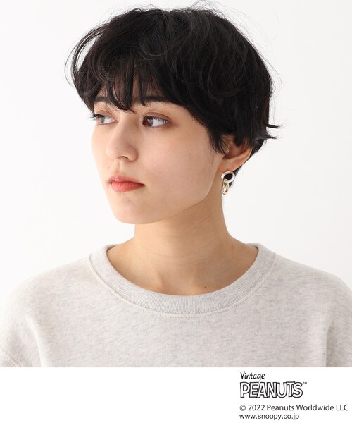 Vintage PEANUTS（ビンテージピーナッツ）の「◆【コラボ】VintagePEANUTS　コミックプリントクルーネックスウェット（スウェット・レディース・グレー/イエロー・99）」の6枚目の写真