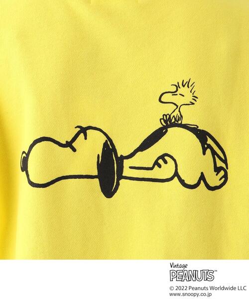 Vintage PEANUTS（ビンテージピーナッツ）の「◆【コラボ】VintagePEANUTS　コミックプリントクルーネックスウェット（スウェット・レディース・グレー/イエロー・99）」の11枚目の写真