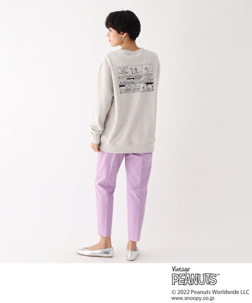 Vintage PEANUTS（ビンテージピーナッツ）の「◆【コラボ】VintagePEANUTS　コミックプリントクルーネックスウェット（スウェット・レディース・グレー/イエロー・99）」の17枚目の写真