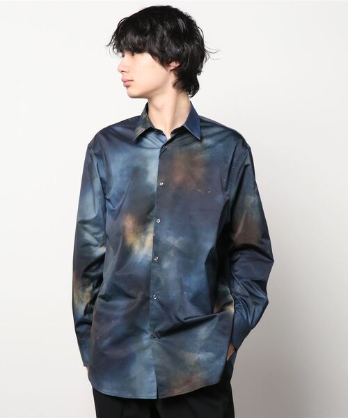 nowartt(ノワート)の「nowartt Rays オーバーサイズシャツ(シャツ/ブラウス・メンズ・ベージュ/ネイビー・S/M/L)」の2枚目の写真