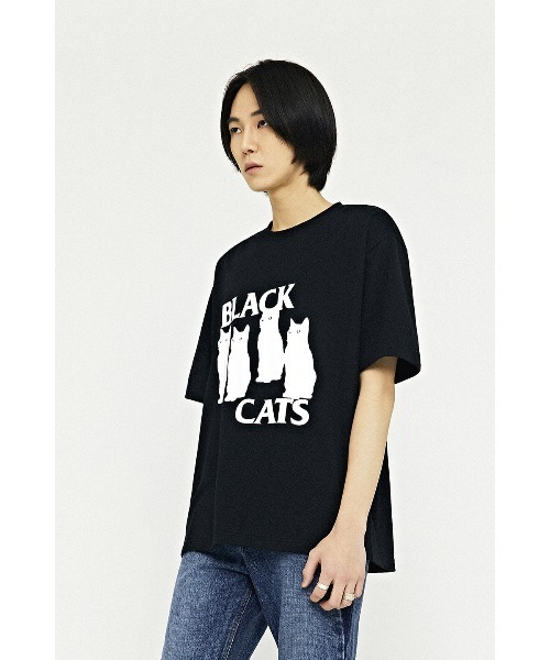 Tシャツ・カットソー [ VIVASTUDIO]VS08 PLAYER TEE [BLACK] VIVASTUDIO] VS08 PLAYER TEE☆韓国の人気☆関税/送料込