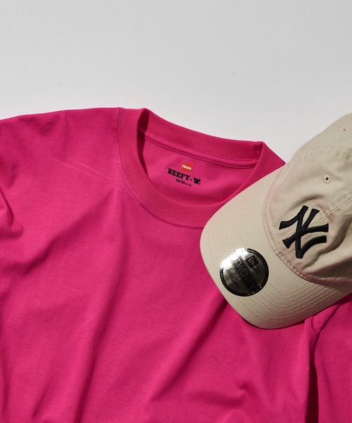 HANES(ヘインズ)の「6.1oz アメリカ発!ヘインズのTシャツと言えばコレ!ビーフィーTシャツ【Hanes】Beefy T-SHIRT H5180 / HM1-D001(Tシャツ/カットソー・メンズ・ホワイト/グリーン/グレー/カーキ/ブラック/ベージュ/ダークグレー/ライトオレンジ系/ブルー/ピンク/ライトイエロー/インディゴブルー/ライトパープル/ダークブラウン・M/L/XL/S/XS)」の13枚目の写真