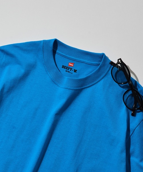 HANES(ヘインズ)の「6.1oz アメリカ発!ヘインズのTシャツと言えばコレ!ビーフィーTシャツ【Hanes】Beefy T-SHIRT H5180 / HM1-D001(Tシャツ/カットソー・メンズ・ホワイト/グリーン/グレー/カーキ/ブラック/ベージュ/ダークグレー/ライトオレンジ系/ブルー/ピンク/ライトイエロー/インディゴブルー/ライトパープル/ダークブラウン・M/L/XL/S/XS)」の10枚目の写真