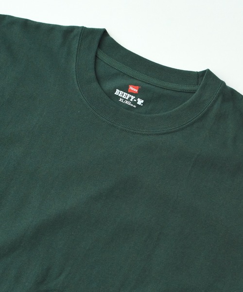 HANES(ヘインズ)の「6.1oz アメリカ発!ヘインズのTシャツと言えばコレ!ビーフィーTシャツ【Hanes】Beefy T-SHIRT H5180 / HM1-D001(Tシャツ/カットソー・メンズ・ホワイト/グリーン/グレー/カーキ/ブラック/ベージュ/ダークグレー/ライトオレンジ系/ブルー/ピンク/ライトイエロー/インディゴブルー/ライトパープル/ダークブラウン・M/L/XL/S/XS)」の21枚目の写真