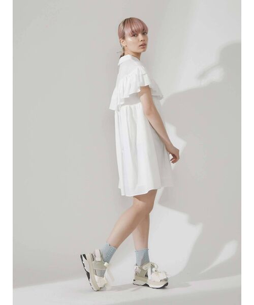 merry jenny（メリージェニー）の「リボンスニーカーサンダル（サンダル・レディース・アイボリー/ブラック・SMALL/MEDIUM/LARGE）」の16枚目の写真