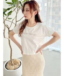 RESEXXY | ロゴ刺繍Tシャツ(Tシャツ/カットソー)