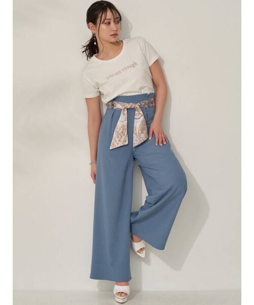 RESEXXY（リゼクシー）の「ロゴ刺繍Tシャツ（Tシャツ/カットソー・レディース・ブラック/ホワイト/ベージュ・FREE）」の16枚目の写真