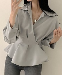 ペプラムシャツ