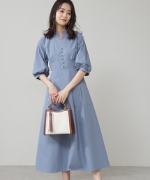 N.(N. Natural Beauty Basic) | ◆カーブ切替フロントボタンワンピース(ワンピース)