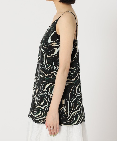 CITYSHOP(シティーショップ)の「MULTICOLOR WAVE CAMI:ブラウス(シャツ/ブラウス・レディース・サックスブルー/ブラック・FREE)」の9枚目の写真