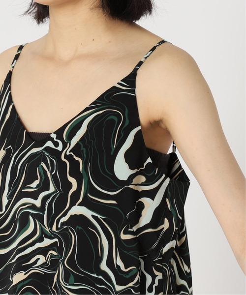 CITYSHOP(シティーショップ)の「MULTICOLOR WAVE CAMI:ブラウス(シャツ/ブラウス・レディース・サックスブルー/ブラック・FREE)」の4枚目の写真
