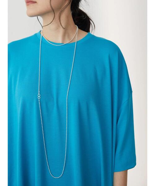 AMERICAN HOLIC(アメリカンホリック)の「斜めフレアラインカットチュニック(Tシャツ/カットソー・レディース・オフホワイト/グレー/ブルー/ライトイエロー/ブラック/ブラウン・L/M)」の17枚目の写真