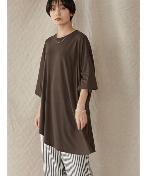 【45R】45rpm 綿100% パイル地 フレアカットソー Aラインカットソー and-h208022.jpg