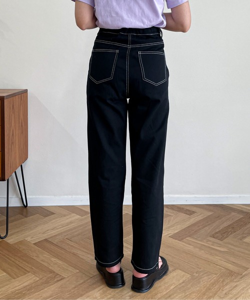 EPIMI E'PIMMY（エピミエピミー）の「配色ステッチカーゴパンツ（カーゴパンツ・レディース・ブラック/グリーン/ベージュ・MEDIUM）」の11枚目の写真