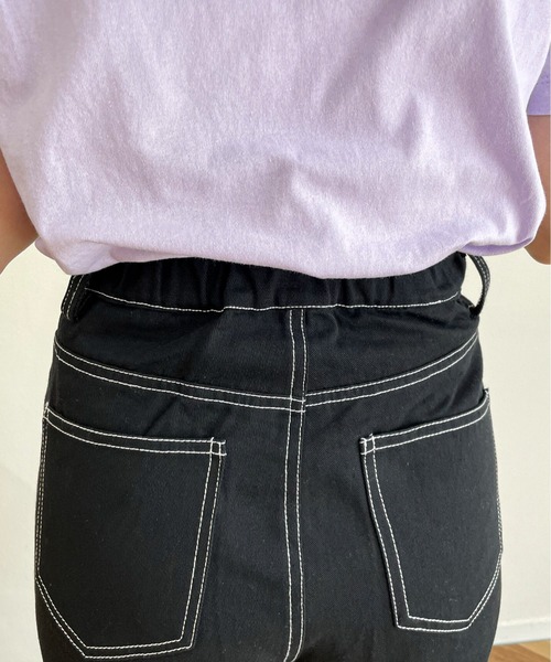 EPIMI E'PIMMY（エピミエピミー）の「配色ステッチカーゴパンツ（カーゴパンツ・レディース・ブラック/グリーン/ベージュ・MEDIUM）」の12枚目の写真