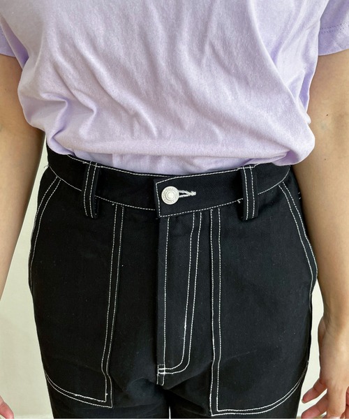 EPIMI E'PIMMY（エピミエピミー）の「配色ステッチカーゴパンツ（カーゴパンツ・レディース・ブラック/グリーン/ベージュ・MEDIUM）」の13枚目の写真